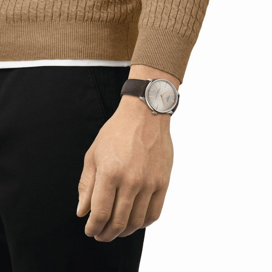 Tissot Chemin Des Tourelles Powermatic 80 42mm Ivory Dial Automatic Gents Watch T1394071626100
