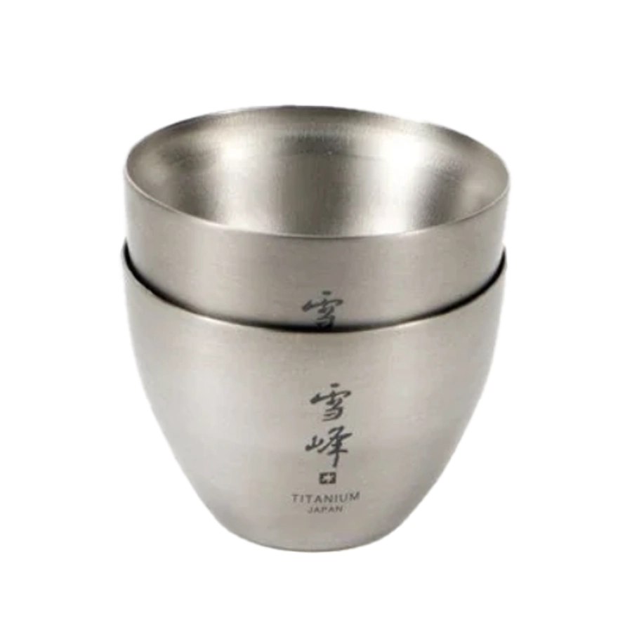 Titanium Sake Double Wall Cup