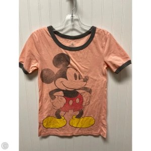 Top Short Sleeve By Disney Store In Peach, Size: Xs