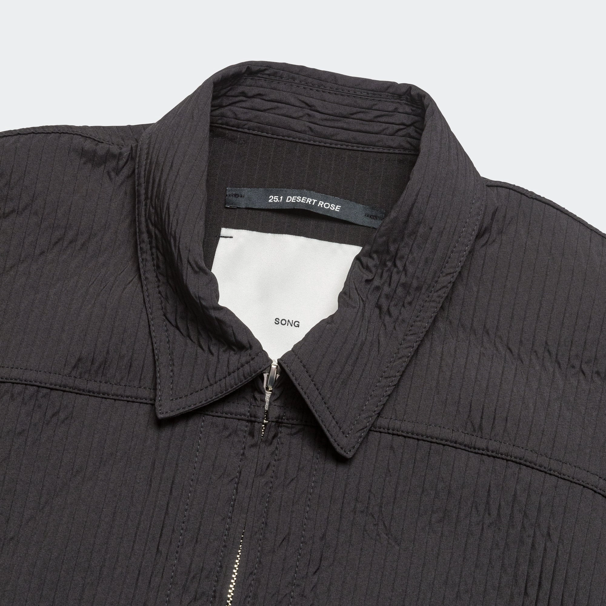 Track Jacket - Black Double Weave Stripe