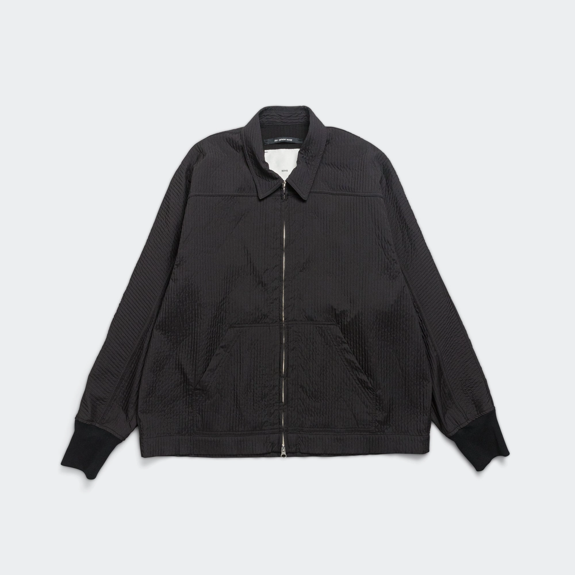 Track Jacket - Black Double Weave Stripe