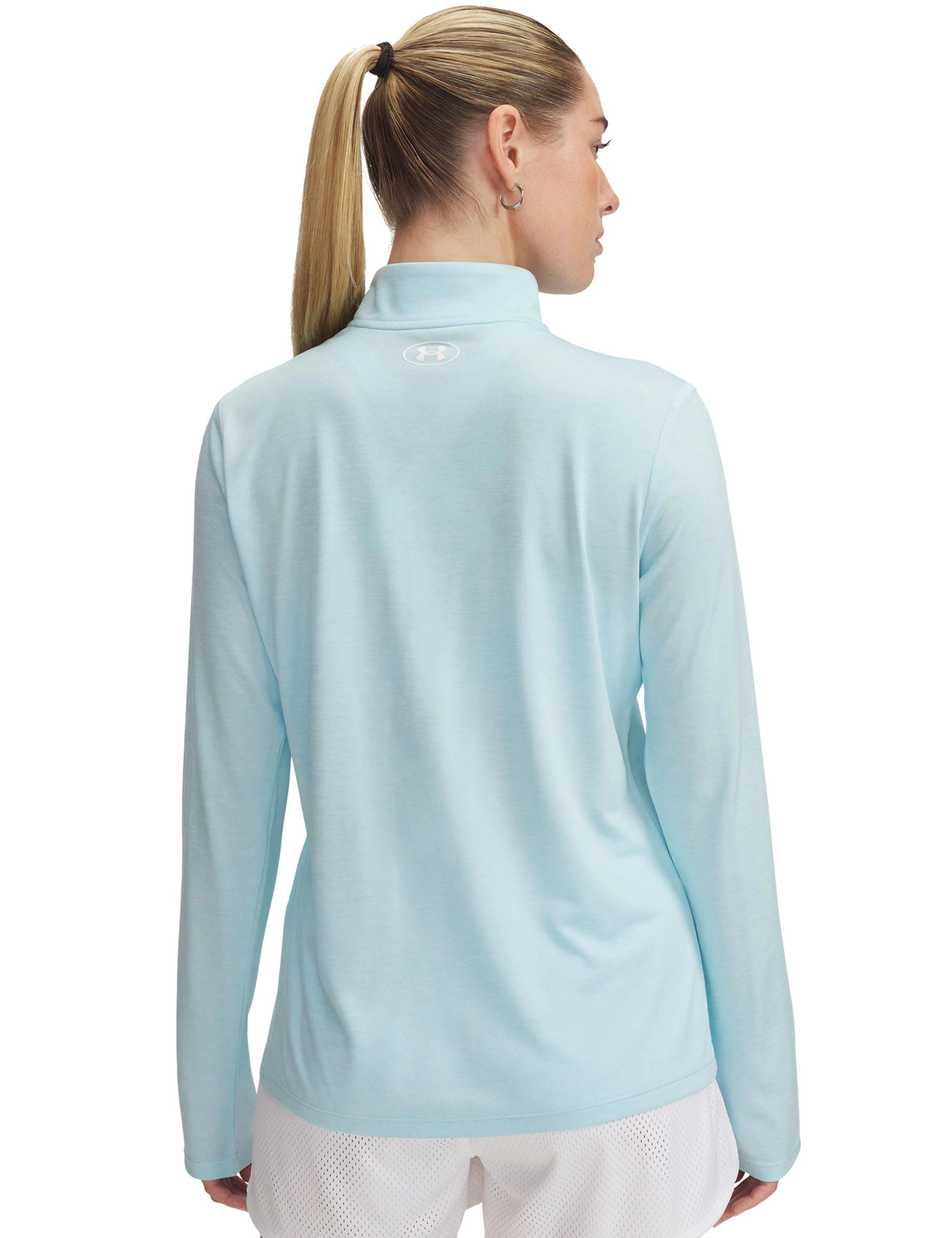 UA Tech Twist 1/2 Zip - Stream/White
